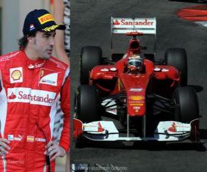 Układanka Fernando Alonso - Ferrari - Monte Carlo, Monaco Grand Prix (2011) (2 miejsce)