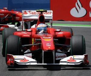 Układanka Fernando Alonso - Ferrari - Valencia 2010