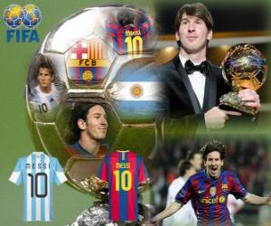 Układanka FIFA Ballon d&#039;Or 2010 Zwycięzca Lionel Messi