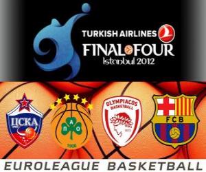 Układanka Final Four 2012 Istanbul koszykówki Euroliga