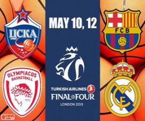 Układanka Final Four 2013 Londyn koszykówki Euroliga