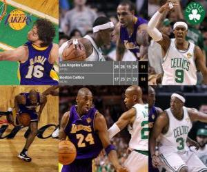Układanka Finały NBA 2009-10, gra 3, Los Angeles Lakers 91 - Boston Celtics 84