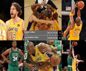 Układanka Finały NBA 2009-10, Gra 7, Boston Celtics 79 - Los Angeles Lakers 83