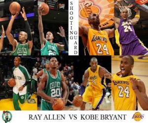 Układanka Finały NBA 2009-10, Rzucający obrońca, Ray Allen (Celtics) vs Kobe Bryant (Lakers)