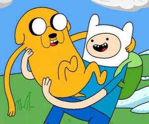 Układanka Finn i Jake, Głównymi głosicielami Pora na przygodę! Adventure Time