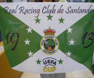 Układanka Flag of Real Racing de Santander