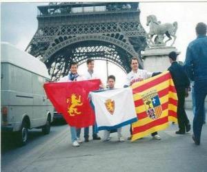 Układanka Flag of Real Zaragoza