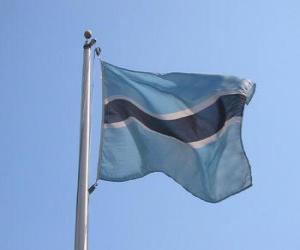 Układanka Flaga Botswany