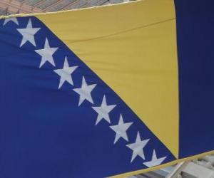 Układanka Flaga Bośni i Hercegowiny