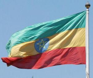 Układanka Flaga Etiopii
