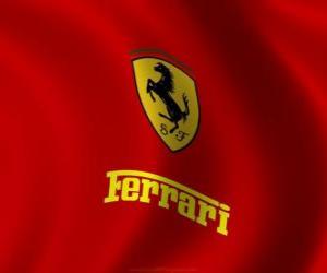 Układanka Flaga Ferrari