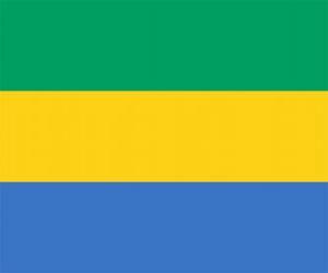 Układanka Flaga Gabonu