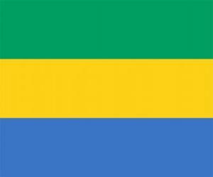 Układanka Flaga Gabonu