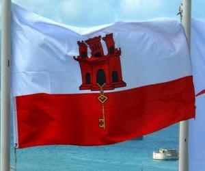 Układanka Flaga Gibraltaru