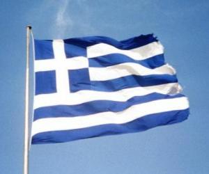 Układanka Flaga Grecji