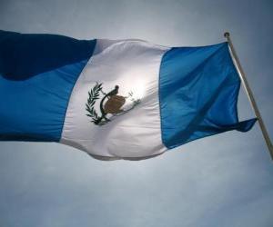 Układanka Flaga Gwatemali