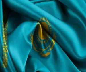 Układanka Flaga Kazachstanu lub Kazachstan
