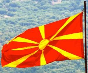 Układanka Flaga Macedonii