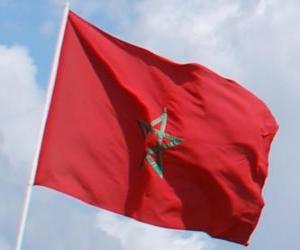 Układanka Flaga Maroka