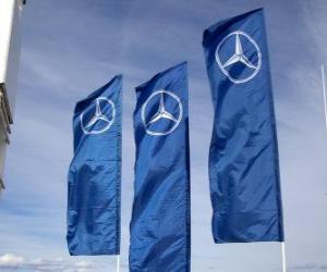 Układanka Flaga Mercedes GP
