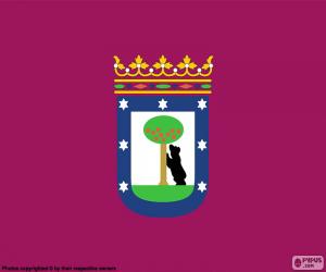 Układanka Flaga miasta Madryt