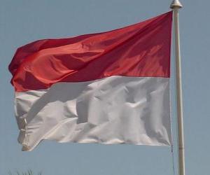 Układanka Flaga Monako