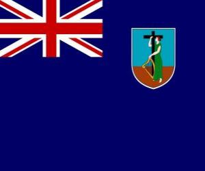 Układanka Flaga Montserrat, terytorium zamorskie Wielkiej Brytanii na Karaibach