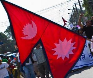 Układanka Flaga Nepal
