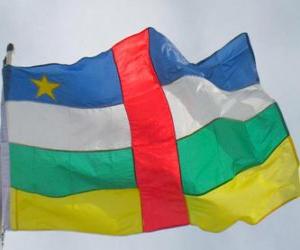 Układanka Flaga Republiki Środkowej Afryki