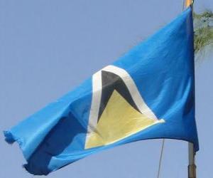 Układanka Flaga Saint Lucia