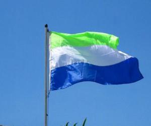 Układanka Flaga Sierra Leone