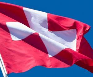 Układanka Flaga Szwajcarii