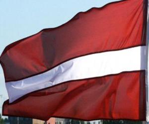 Układanka Flaga Łotwy