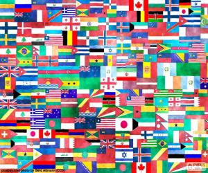 Układanka Flagi świata