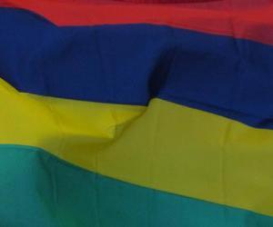 Układanka Flagę Mauritiusa