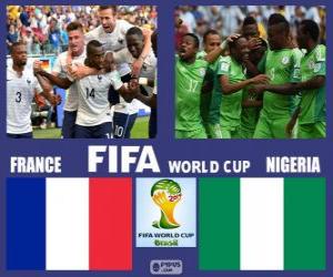 Układanka Francja - Nigeria, mecze ósmej, Brazylia 2014