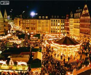 Układanka Frankfurt Jarmark Bożonarodzeniowy