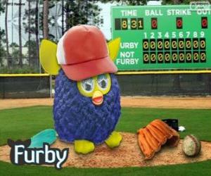 Układanka Furby gra baseball