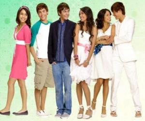 Układanka Gabriella Montez (Vanessa Hudgens), Troy Bolton Zac (Efron)