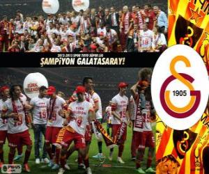 Układanka Galatasaray SK, mistrz Super Lig 2012-2013, Turcja piłka nożna liga