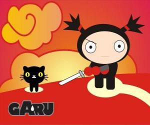 Układanka Garu z ukochaną zwierzę, kot Mio
