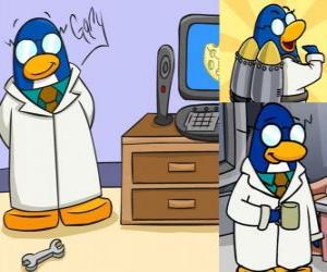 Układanka Gary lokalnej wynalazca Club Penguin