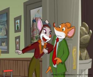 Układanka Geronimo Stilton, z siostrą Thea, wielkich przygód