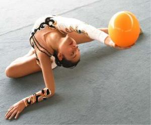 Układanka Gimnastyka artystyczna - ćwiczenia z piłką