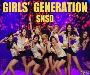 Układanka Girls' Generation, SNSD, jest koreański zespół muzyczny