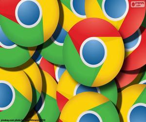 Układanka Google Chrome logo