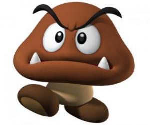 Układanka Goomba, wrogów Mario, rodzaj grzyba z nóg