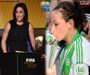Układanka Gracz Świata FIFA kobiet 2014 roku zwycięzcy Nadine Kessler