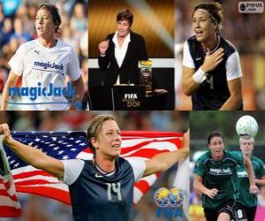 Układanka Gracz świata FIFA kobiet zwycięzca roku 2012 Abby Wambach