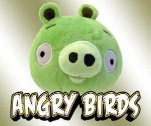 Układanka Green Pig, jedna z postaci w grach Rovio Ptaków Angry